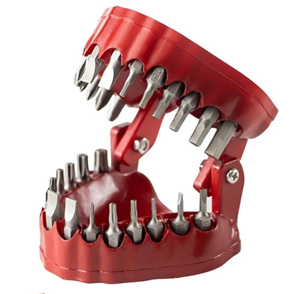 Personalized Denture Drill Bit Holder, Screwdriver Orgnaizer